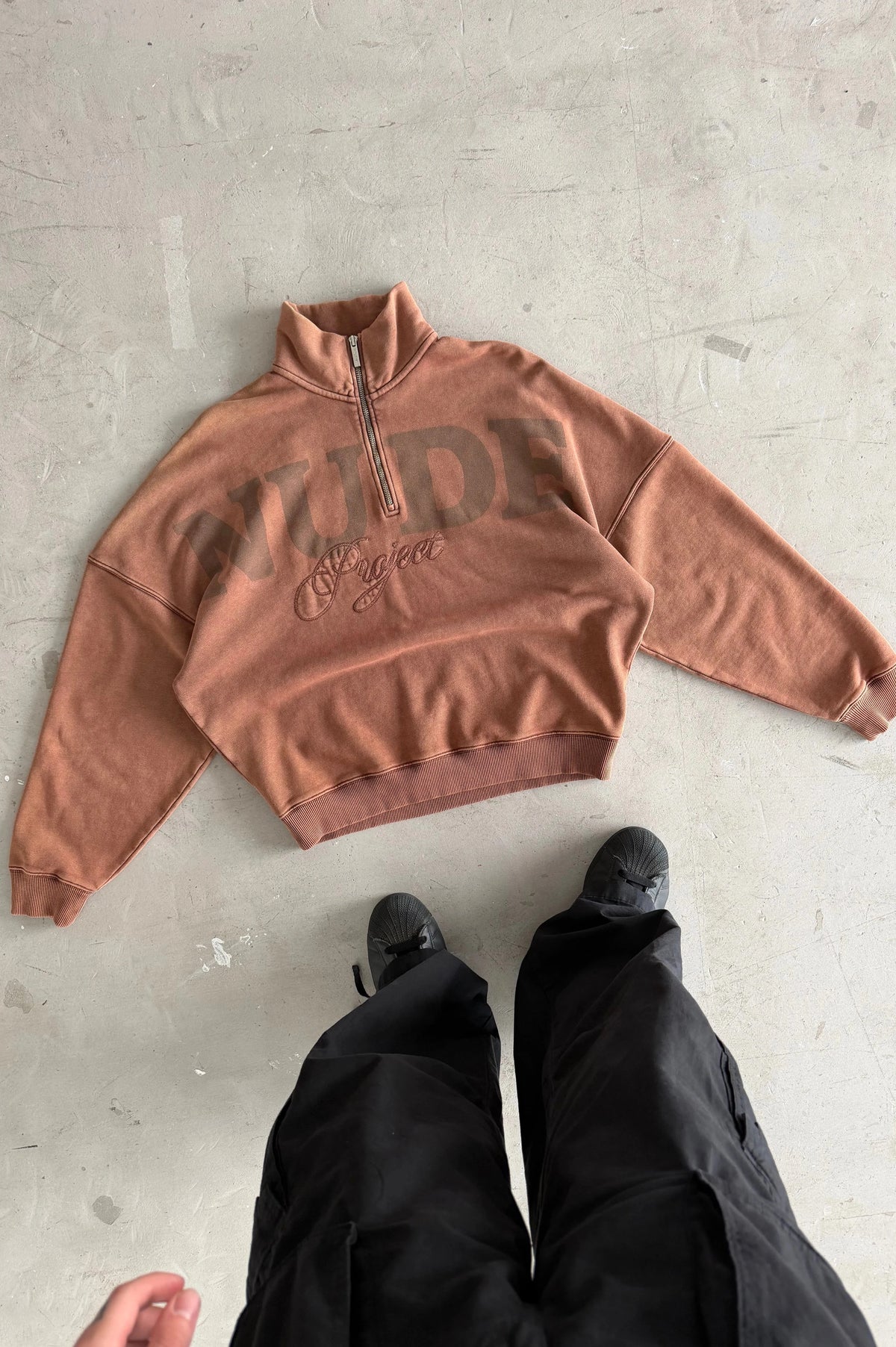 Daegu Quarter-Zip Brown