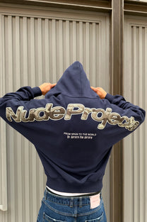 Beast Zip-Up Hoodie Navy