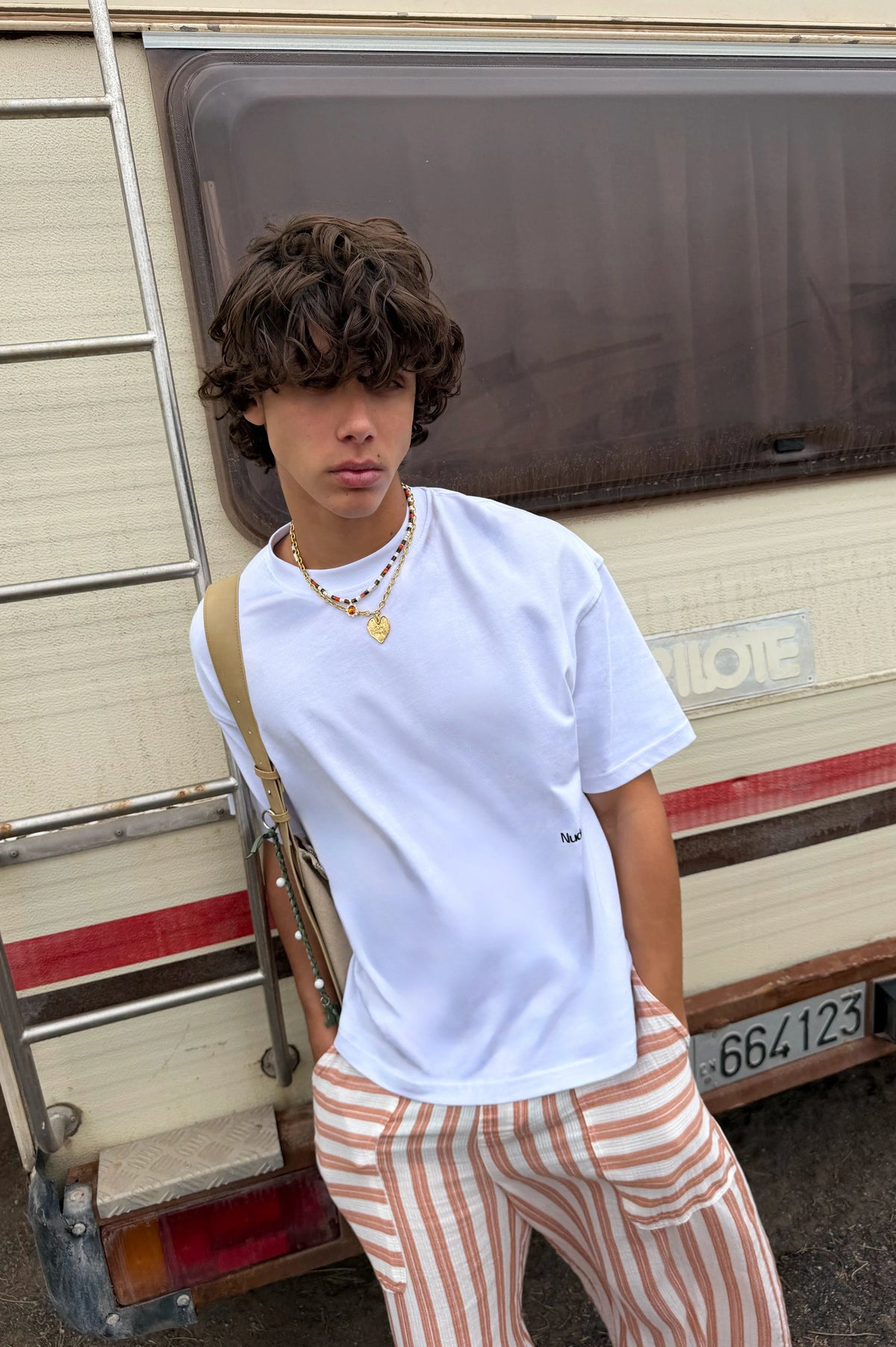 Jave Tee White/Orange
