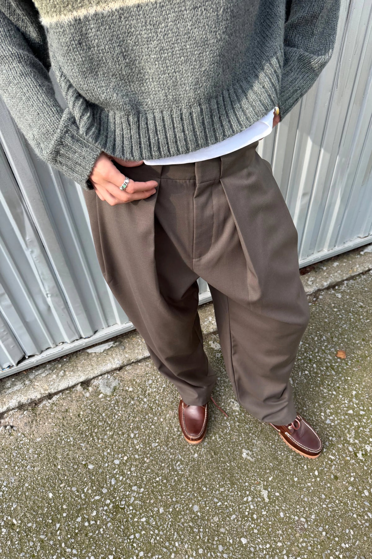 Louvre Tailoring Pants Brown