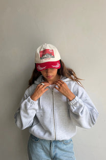 C-suite Zip-Up Hoodie Grey