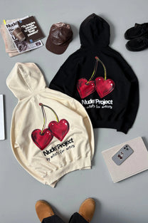Juicy Cherry Hoodie Marshmallow