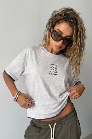 Bear Tee Grey Melange
