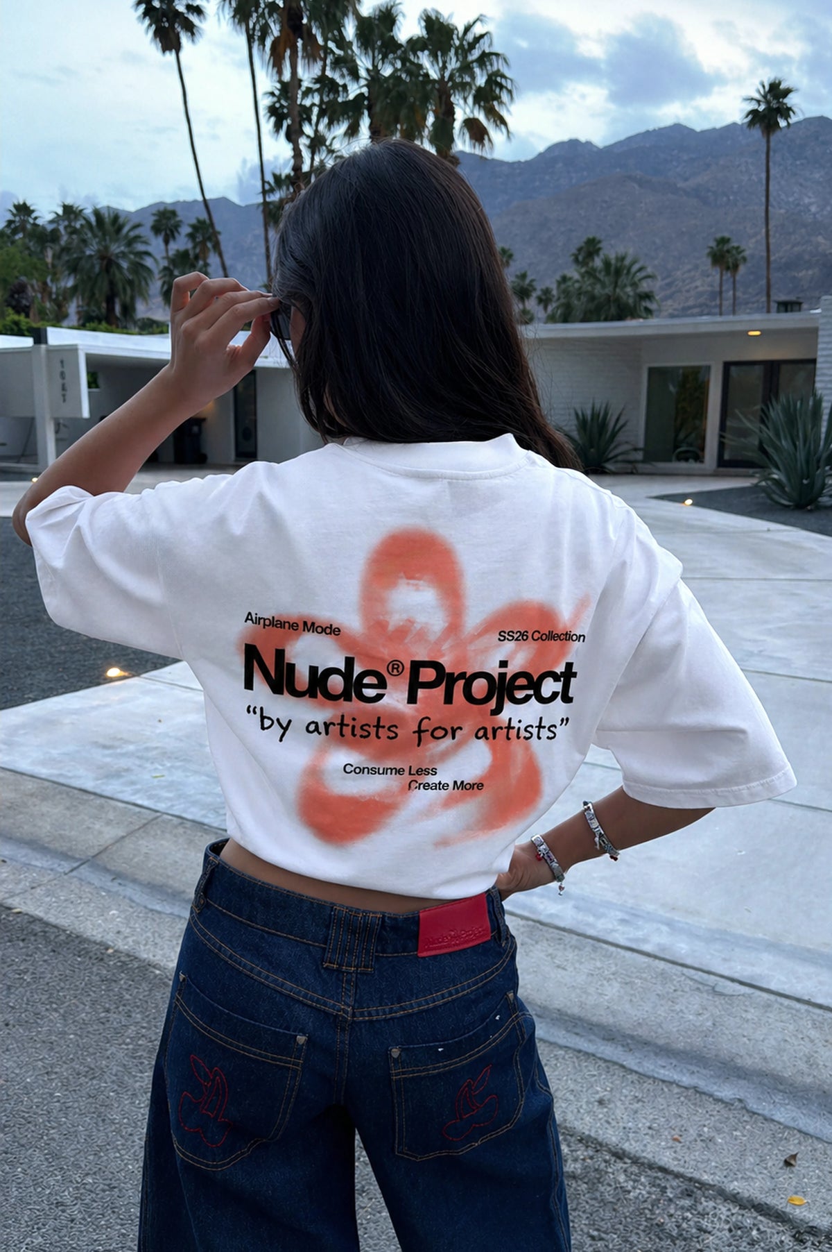 Jave Tee White/Orange
