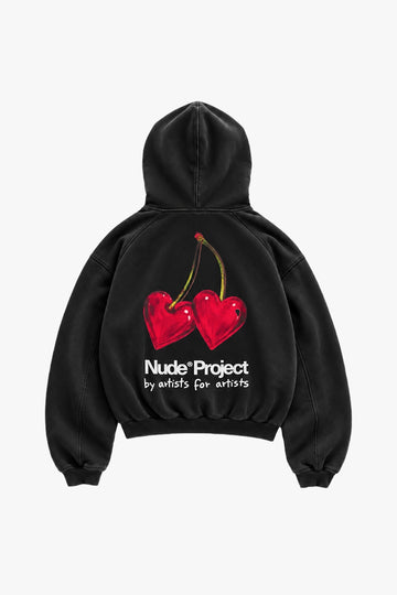 Juicy Cherry Hoodie Black