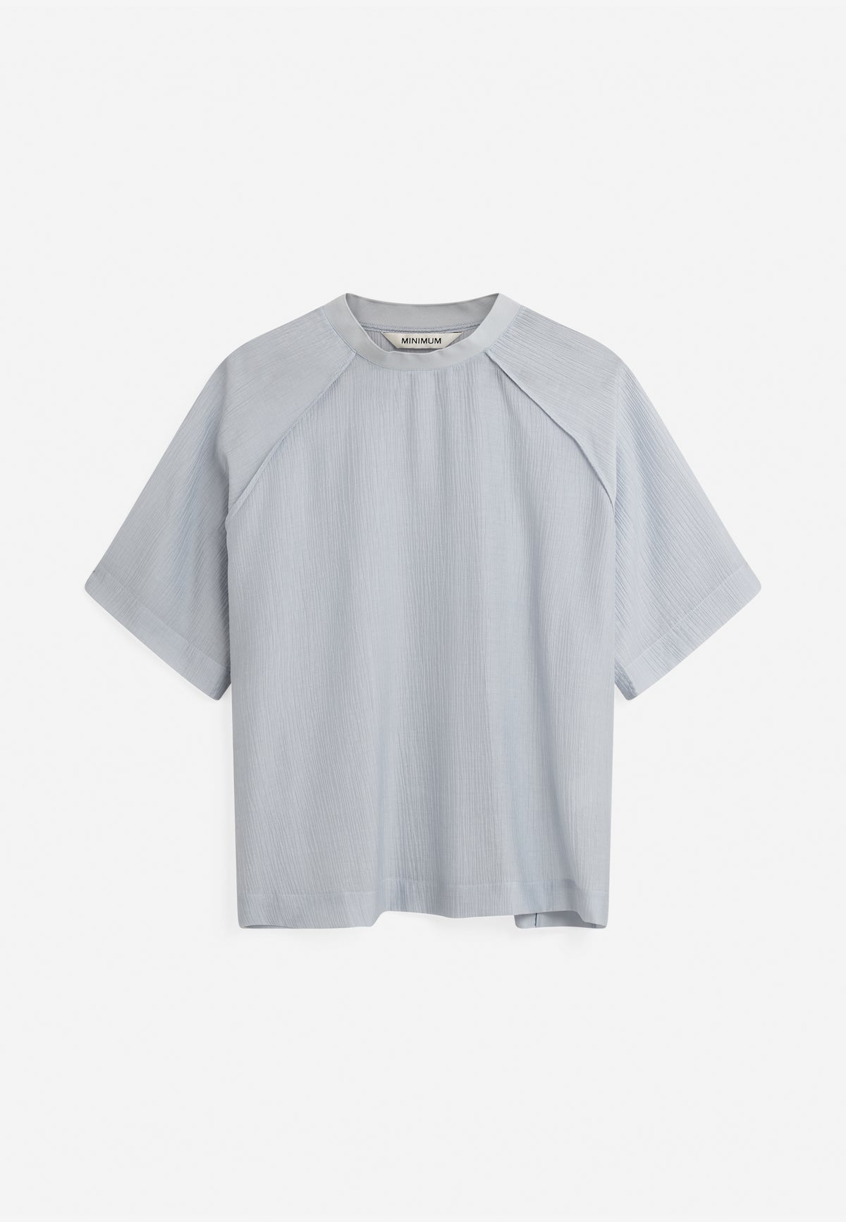 minimum female Kaia ss blouse 4587 Short Sleeved Blouse 4115 Cashmere Blue