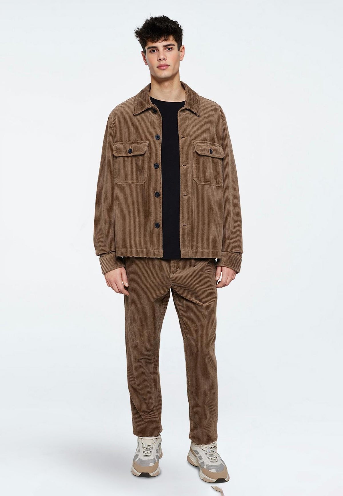 minimum male Kaison 9133 Overshirt Overshirt 1815 Shitake