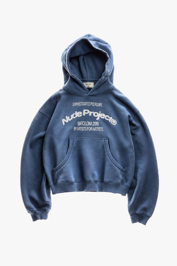 Liberty Boxy Hoodie Blue