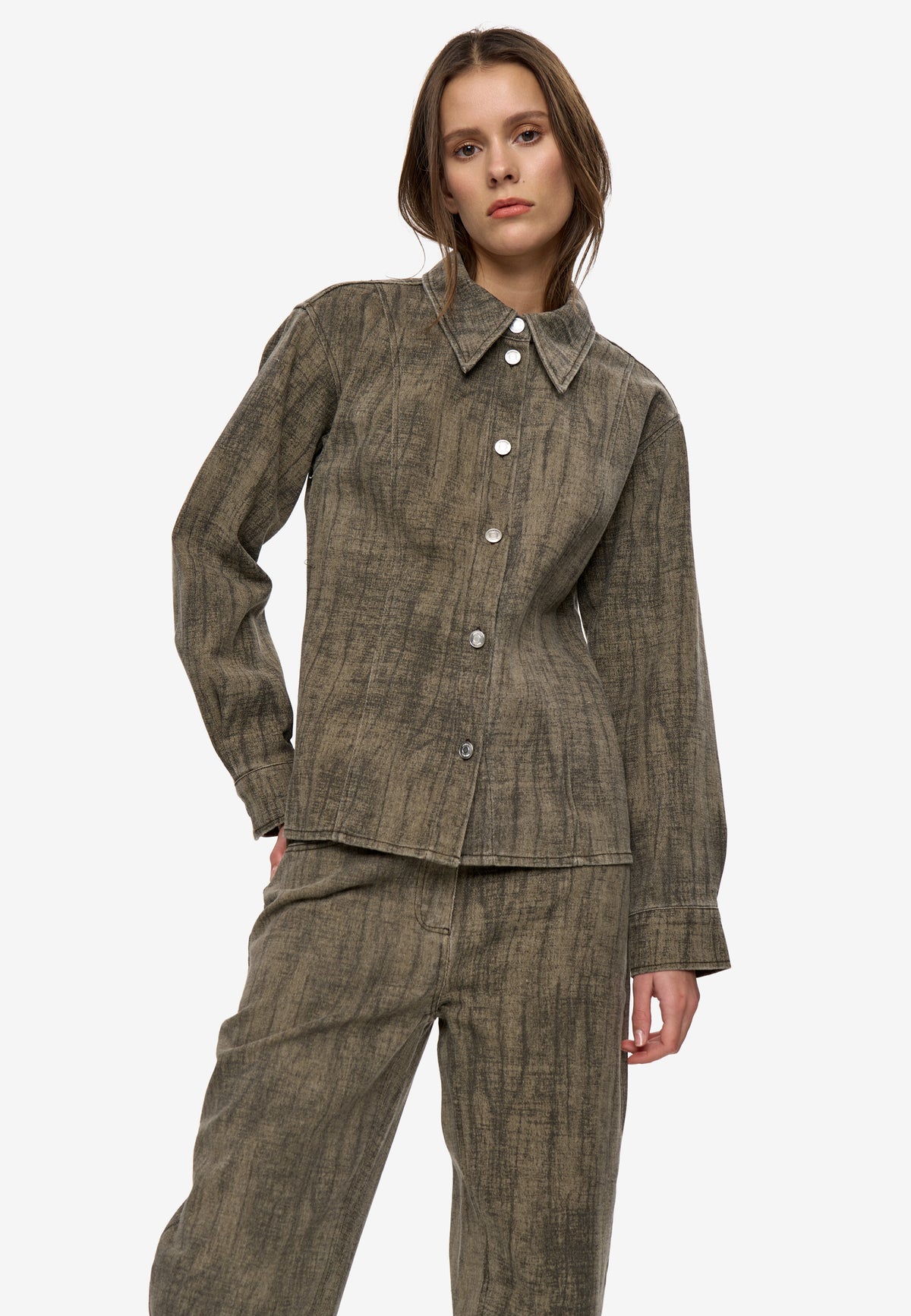 minimum female Layenne ls shirt 4838 Long Sleeved Shirt 1815 Shitake