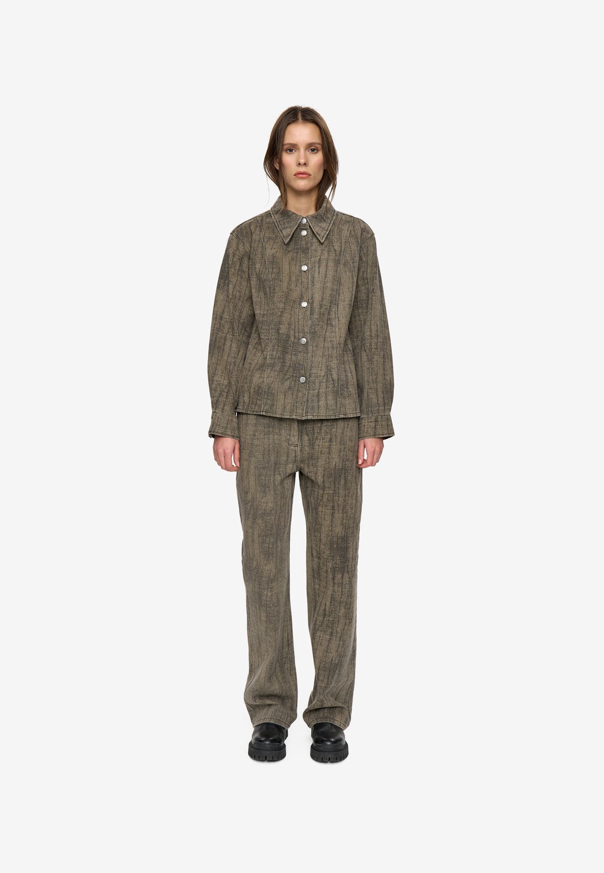 minimum female Layenne ls shirt 4838 Long Sleeved Shirt 1815 Shitake
