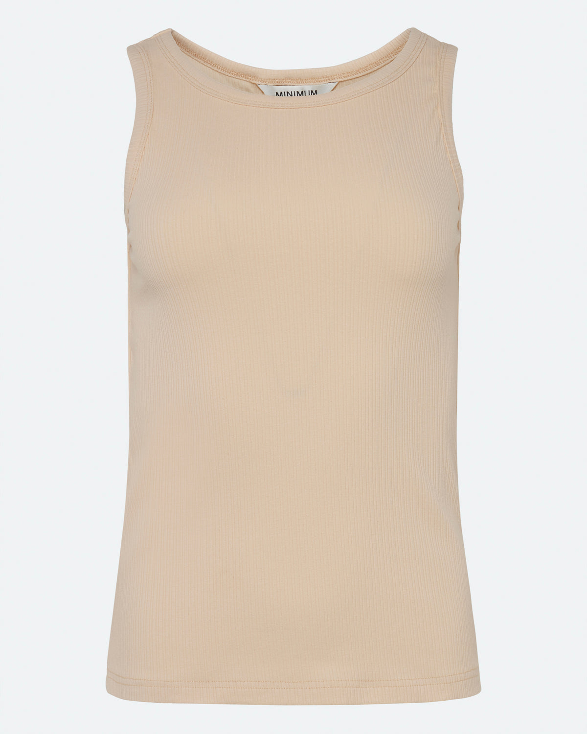 minimum female Lila tank top 4226 GOTS Gilet 1110 Creme De Peche