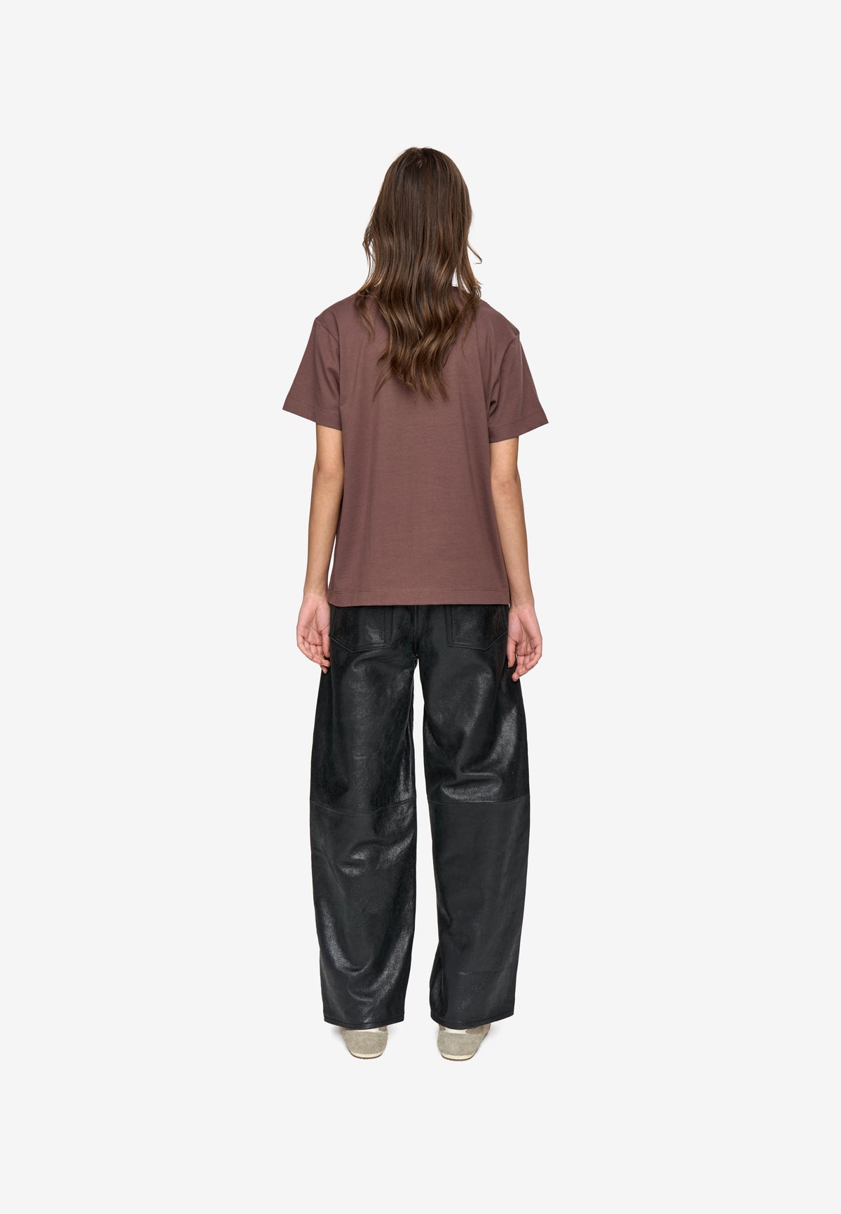 minimum female Lilou ss t-shirt G029 GOTS Short Sleeved T-shirt 1409 Peppercorn