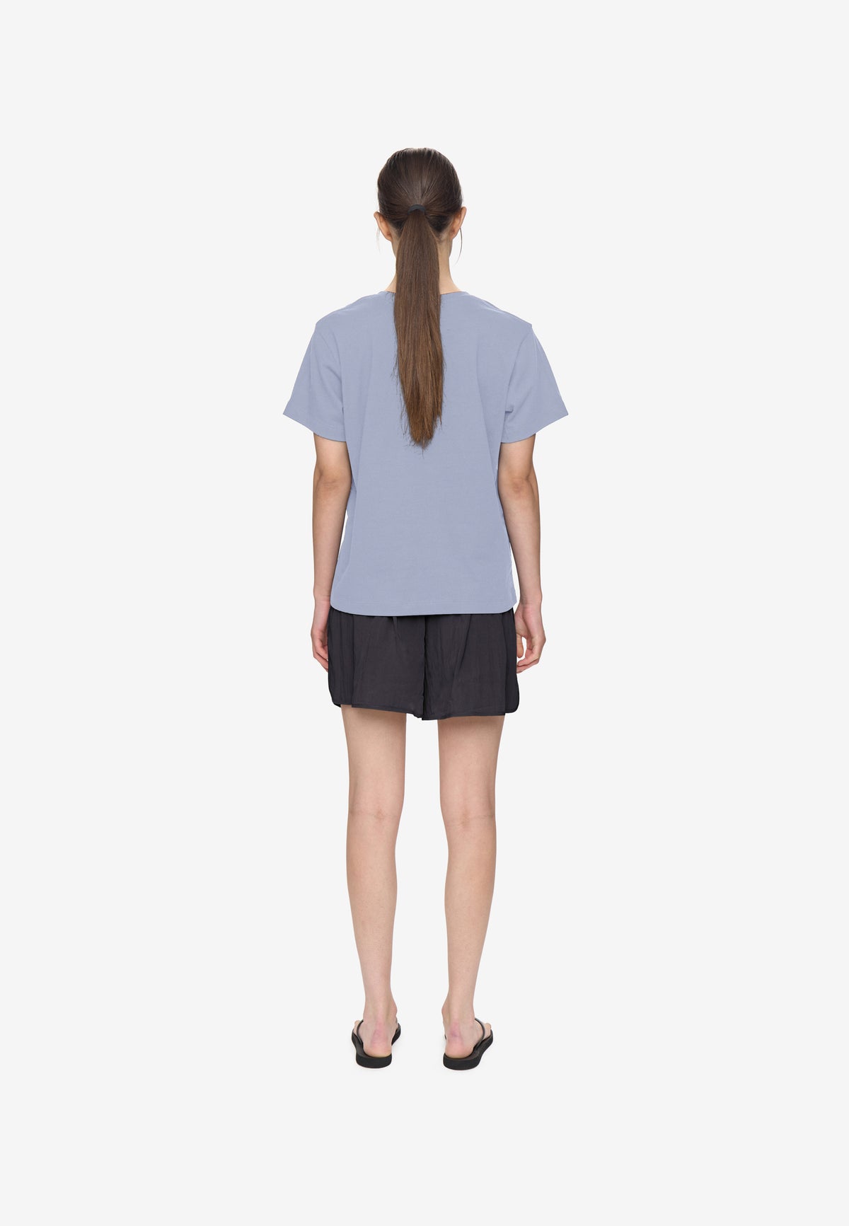 minimum female Lilou ss t-shirt G029 GOTS Short Sleeved T-shirt 1449 Xenon Blue