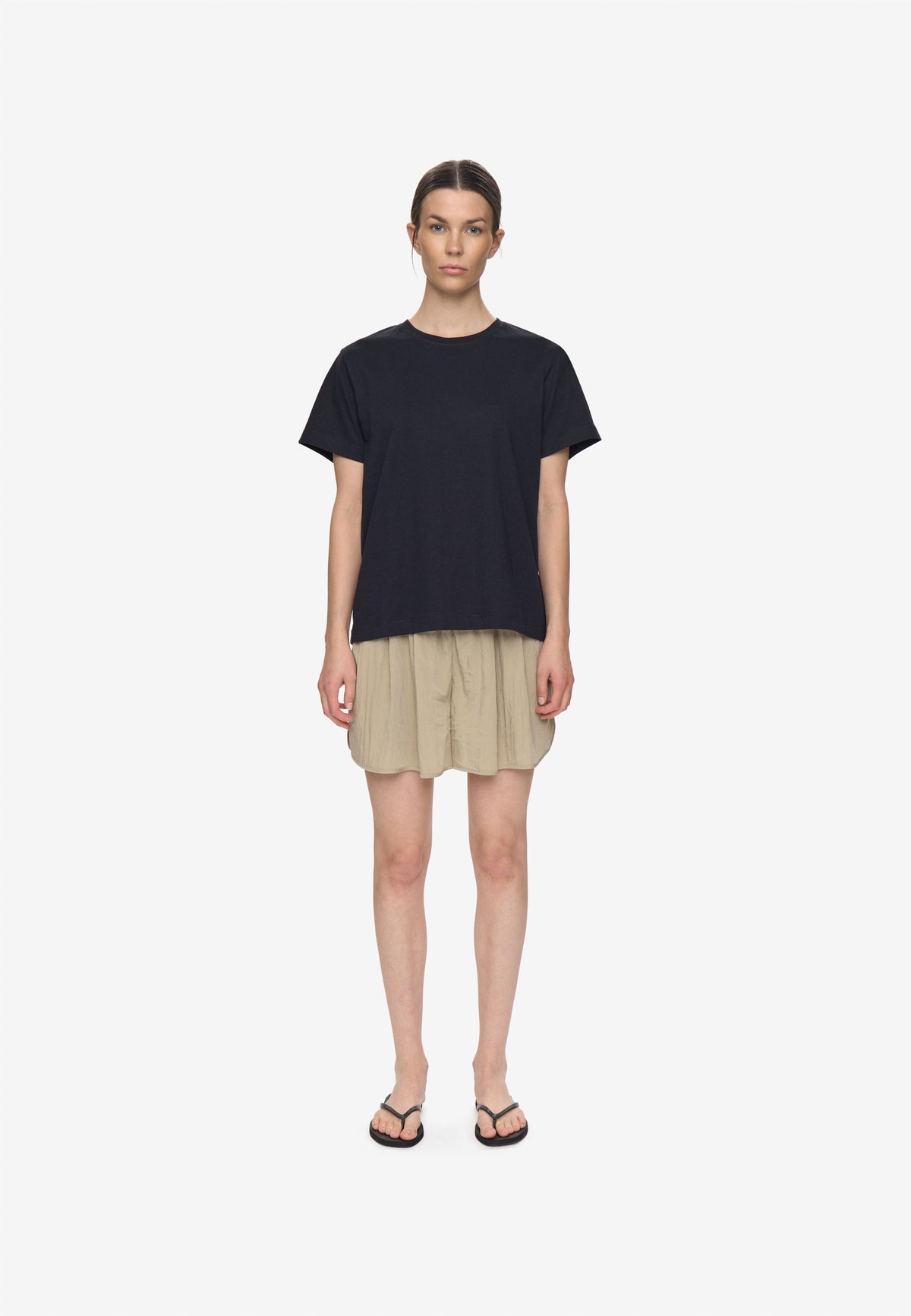 minimum female Lilou ss t-shirt G029 GOTS Short Sleeved T-shirt 999 Black