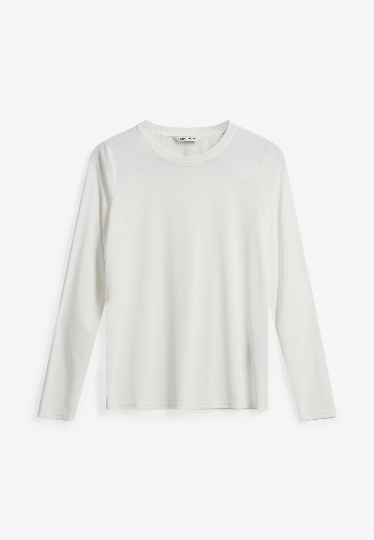 minimum female Margot Tee 0281 Long Sleeved T-shirt 009 Snow White