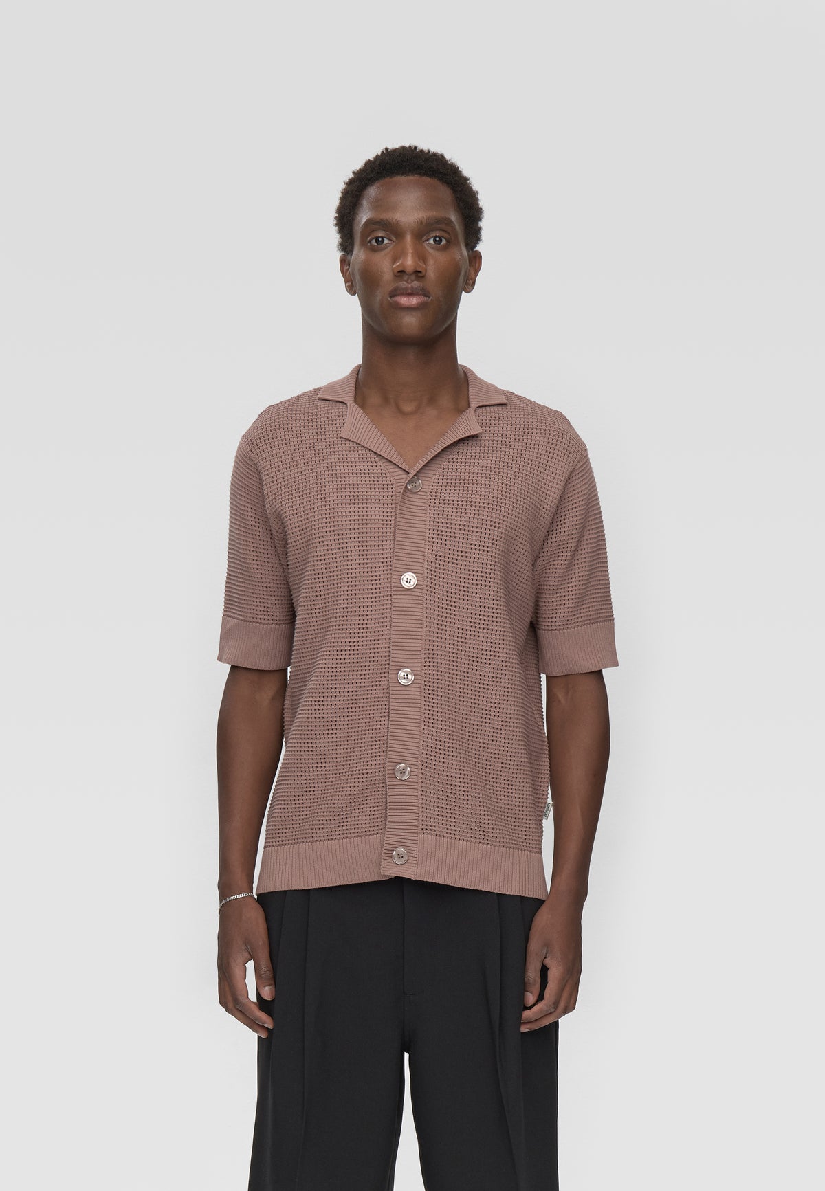 minimum male Mason crochet polo shirt 4177 Polo 1510 Antler