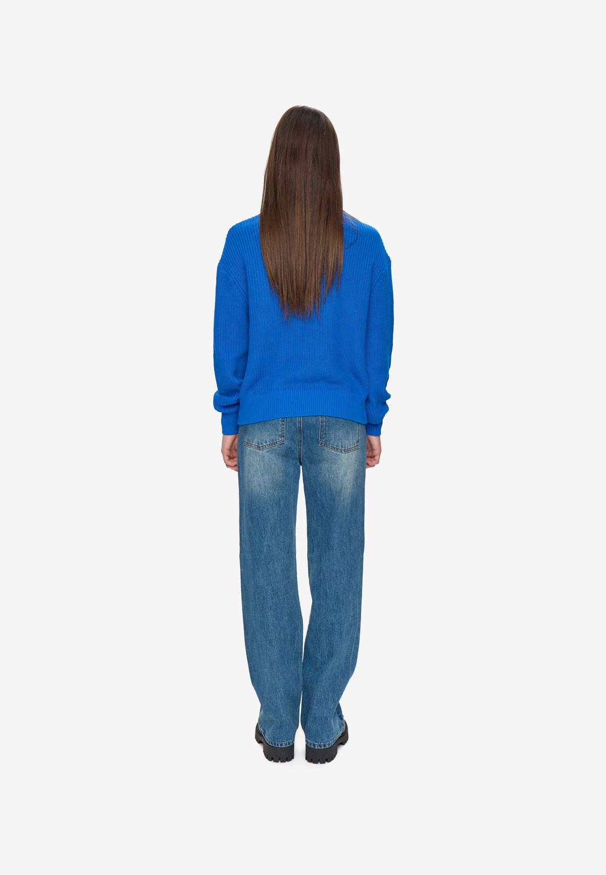 minimum female Mikala jumper G006 GOTS Jumper 4148 Victoria Blue