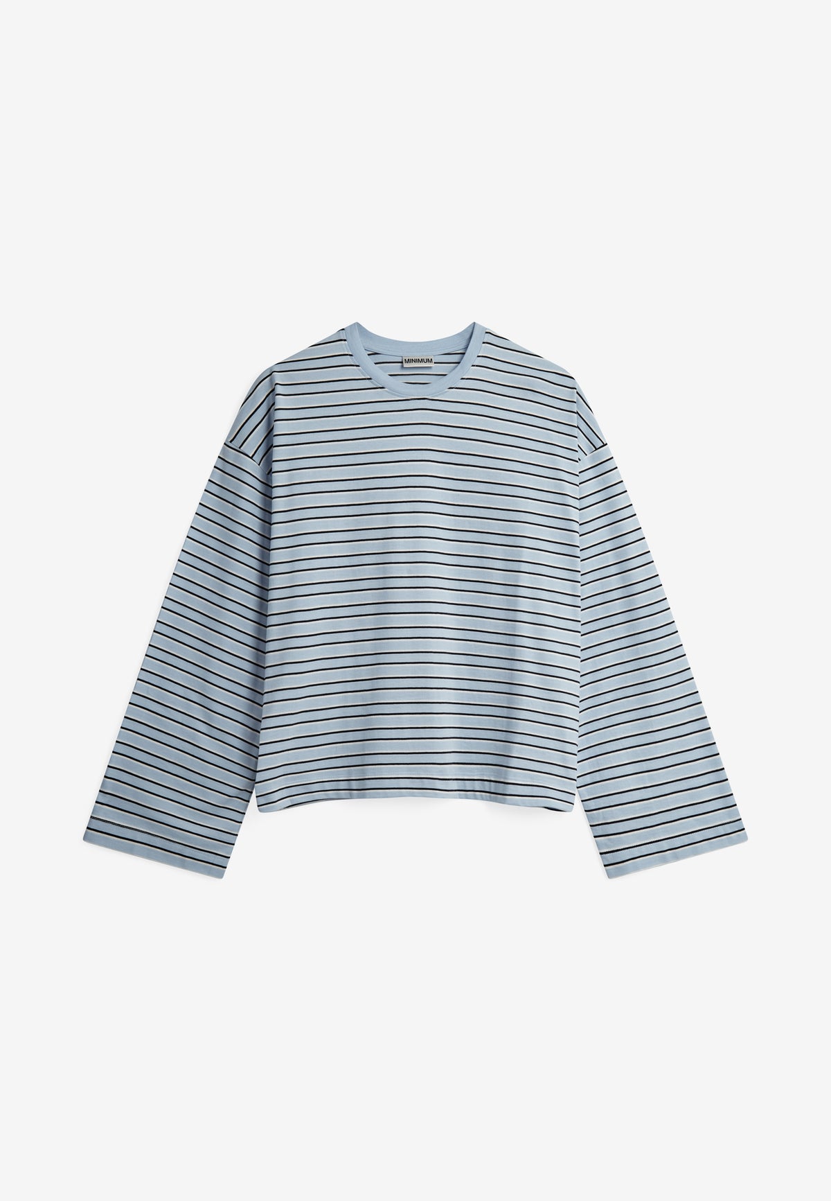 minimum female Mirabelle ls t-shirt G034 GOTS Short Sleeved T-shirt 4115 Cashmere Blue