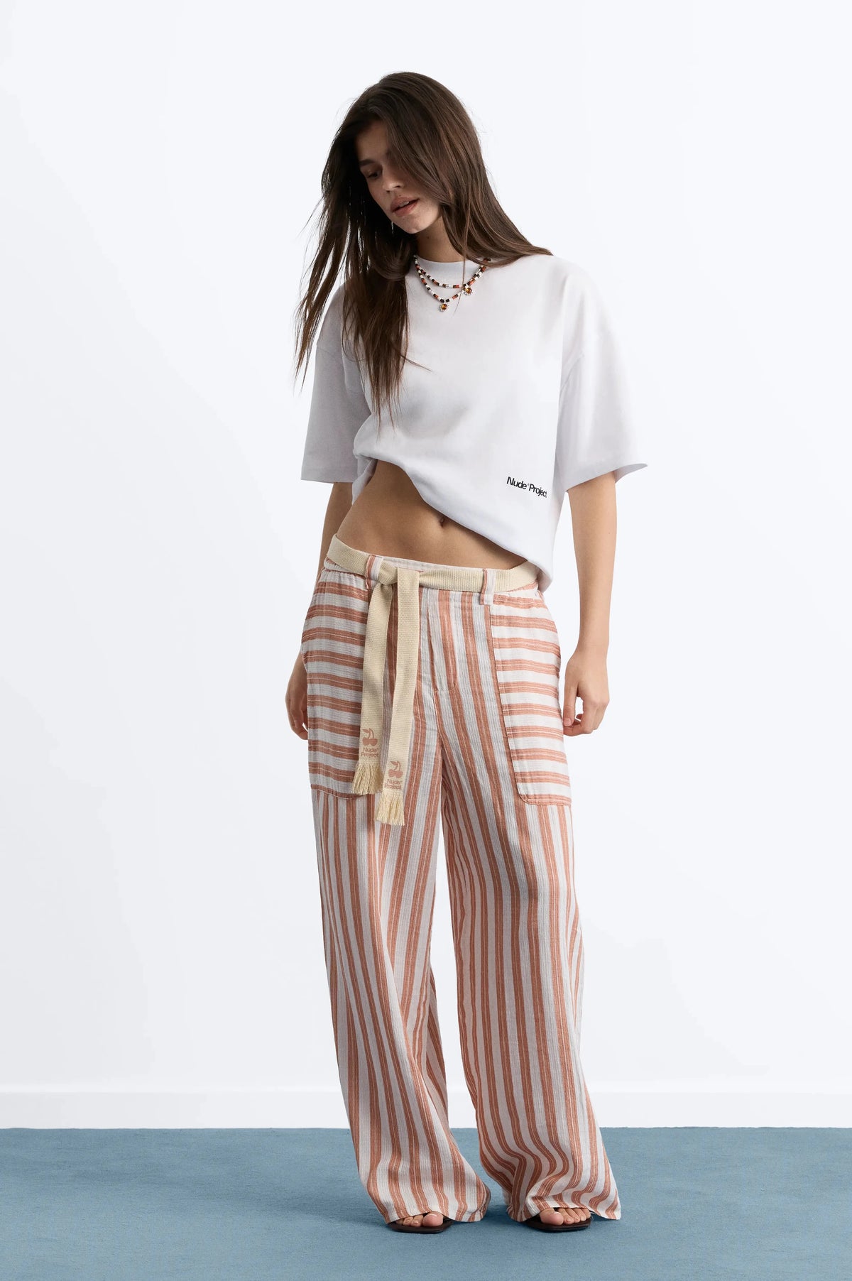 Jave Tee White/Orange