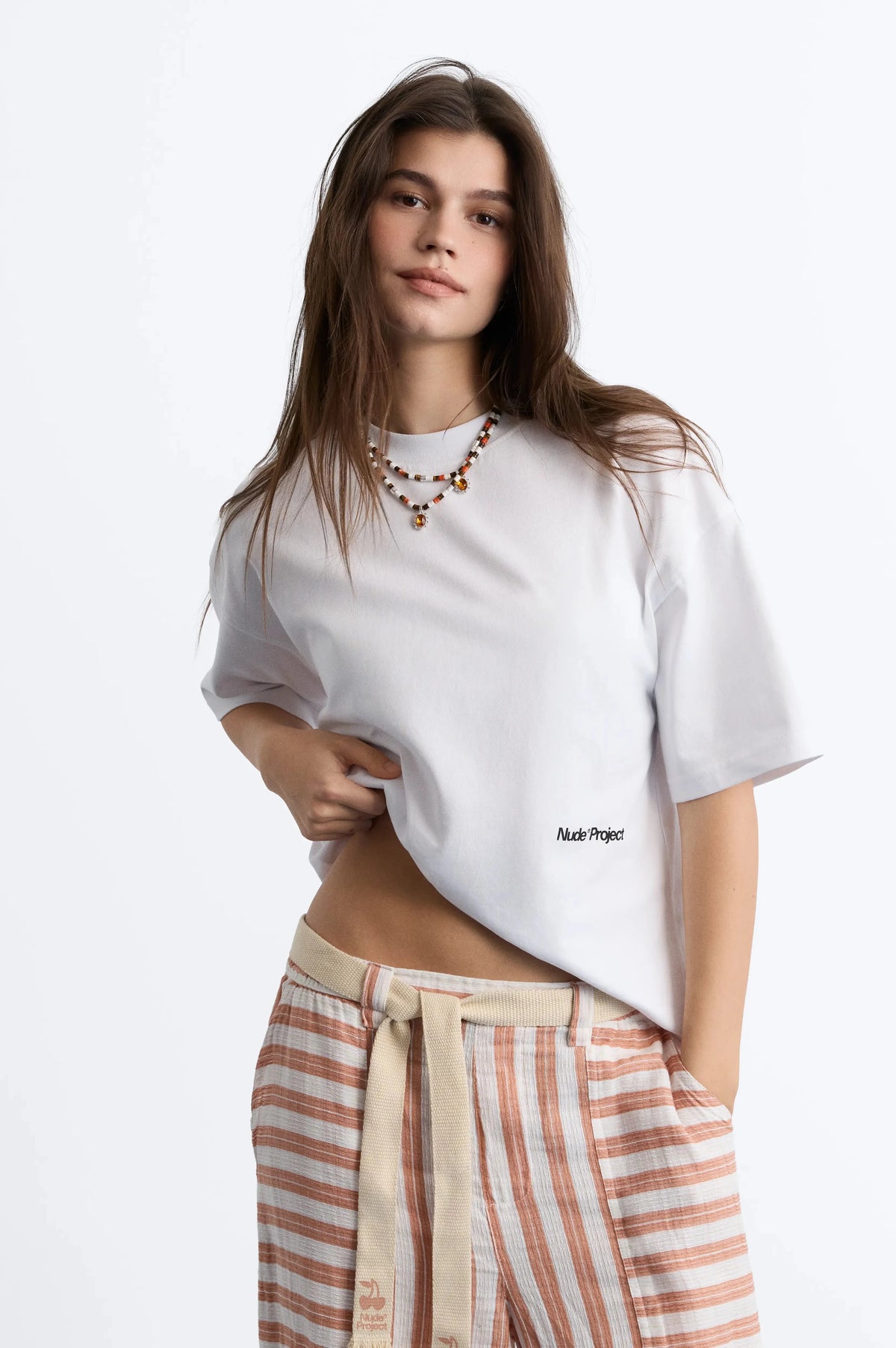 Jave Tee White/Orange