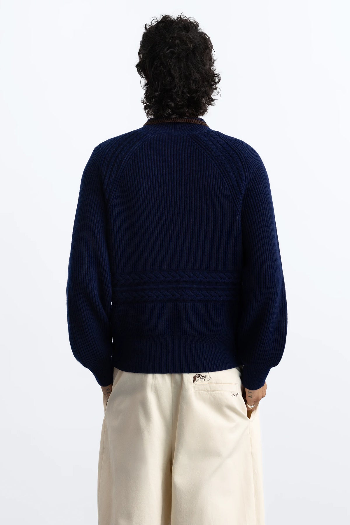 Ridgmount Quarter-Zip Knit Sweater Navy