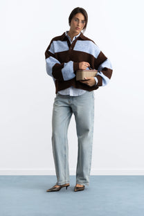 Camden Knit Sweater Brown