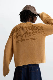 The Promotion Knit Sweater Dark Orange