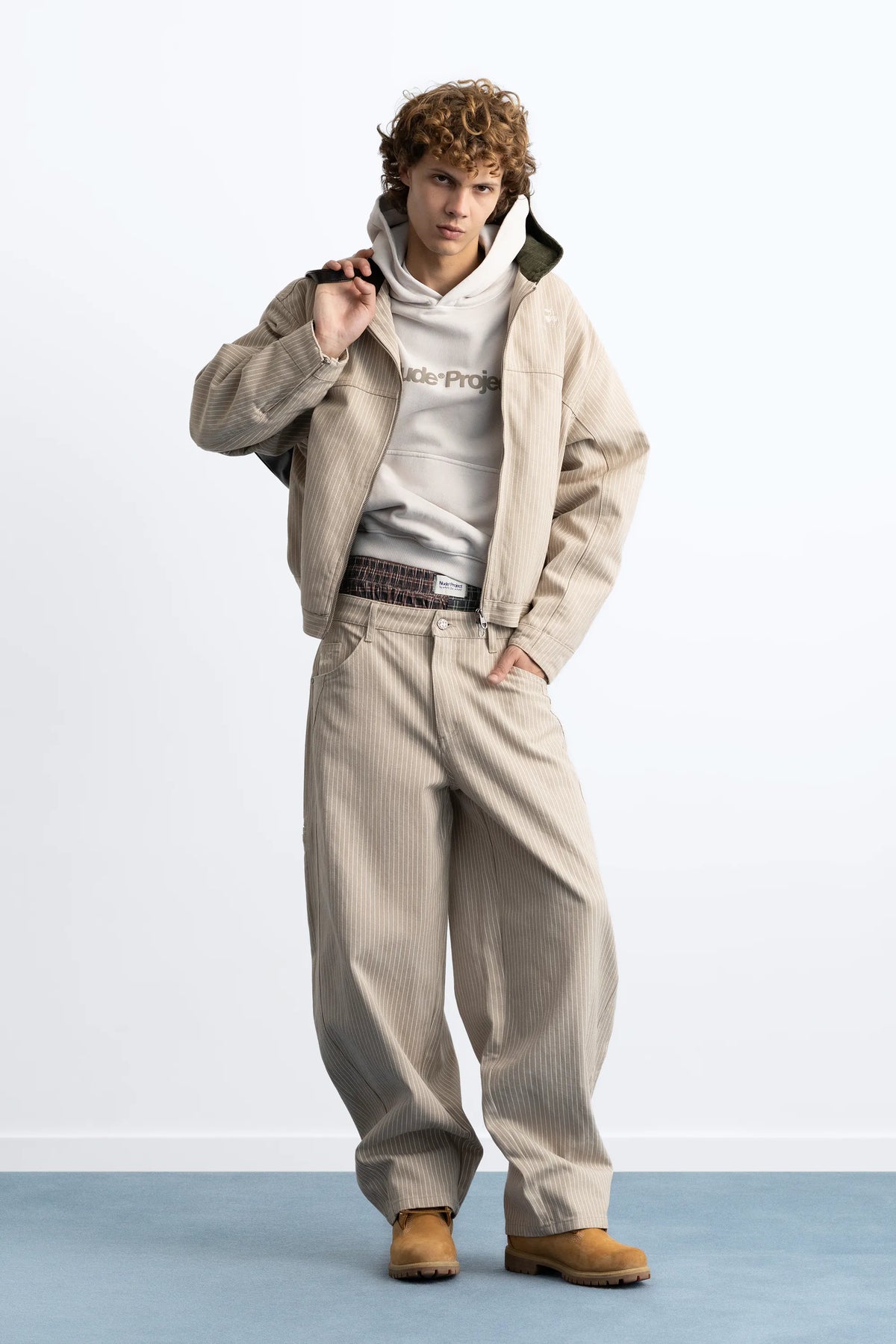 Worker Jacket Canvas Beige