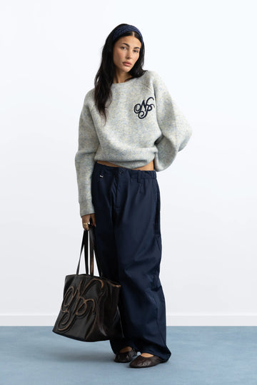 Le Marais Knit Sweater Grey Melange
