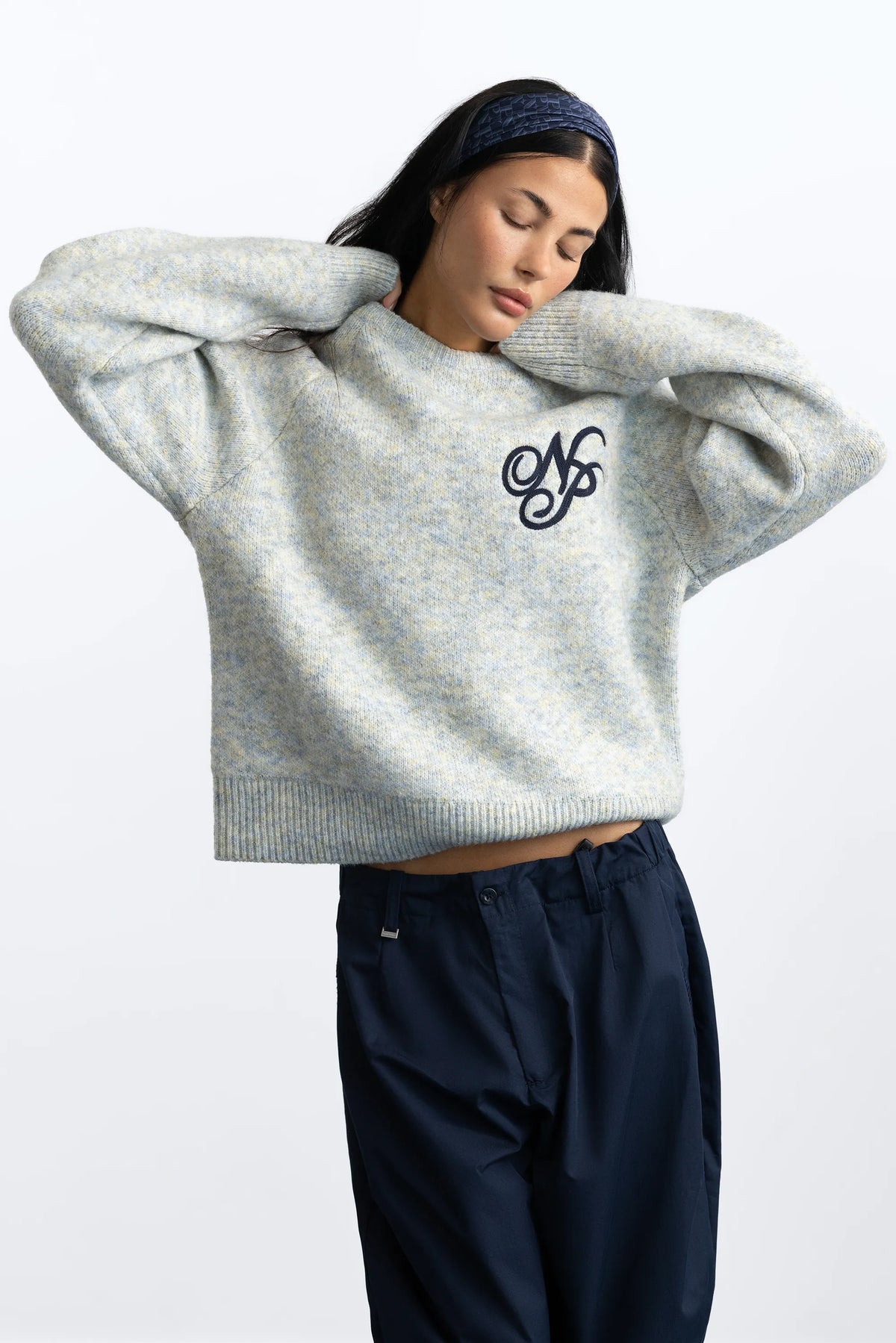 Le Marais Knit Sweater Grey Melange