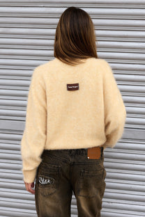 Alpaca Knit Sweater Yellow