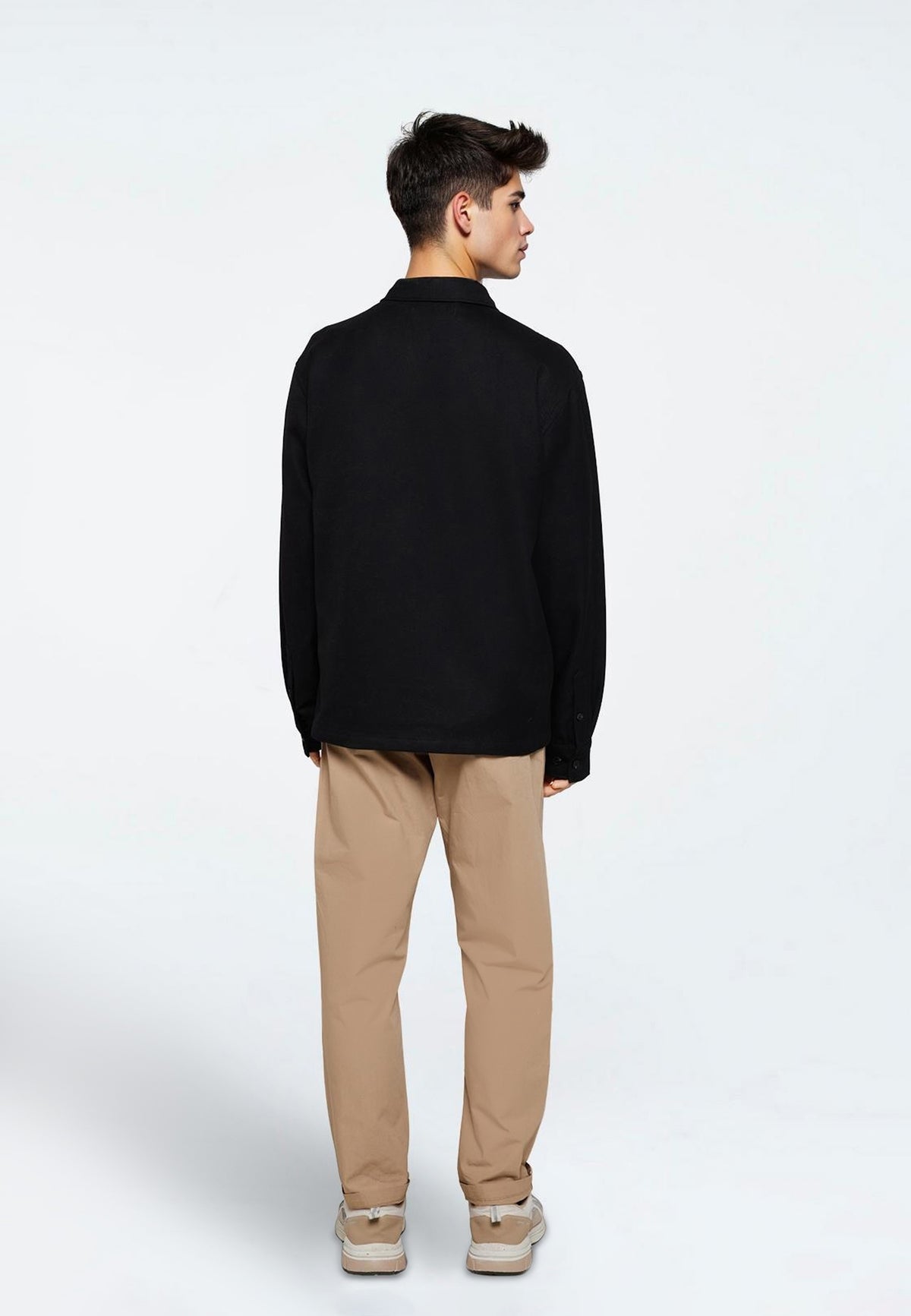 minimum male Ralph shirt 4370 Long Sleeved Shirt 999 Black