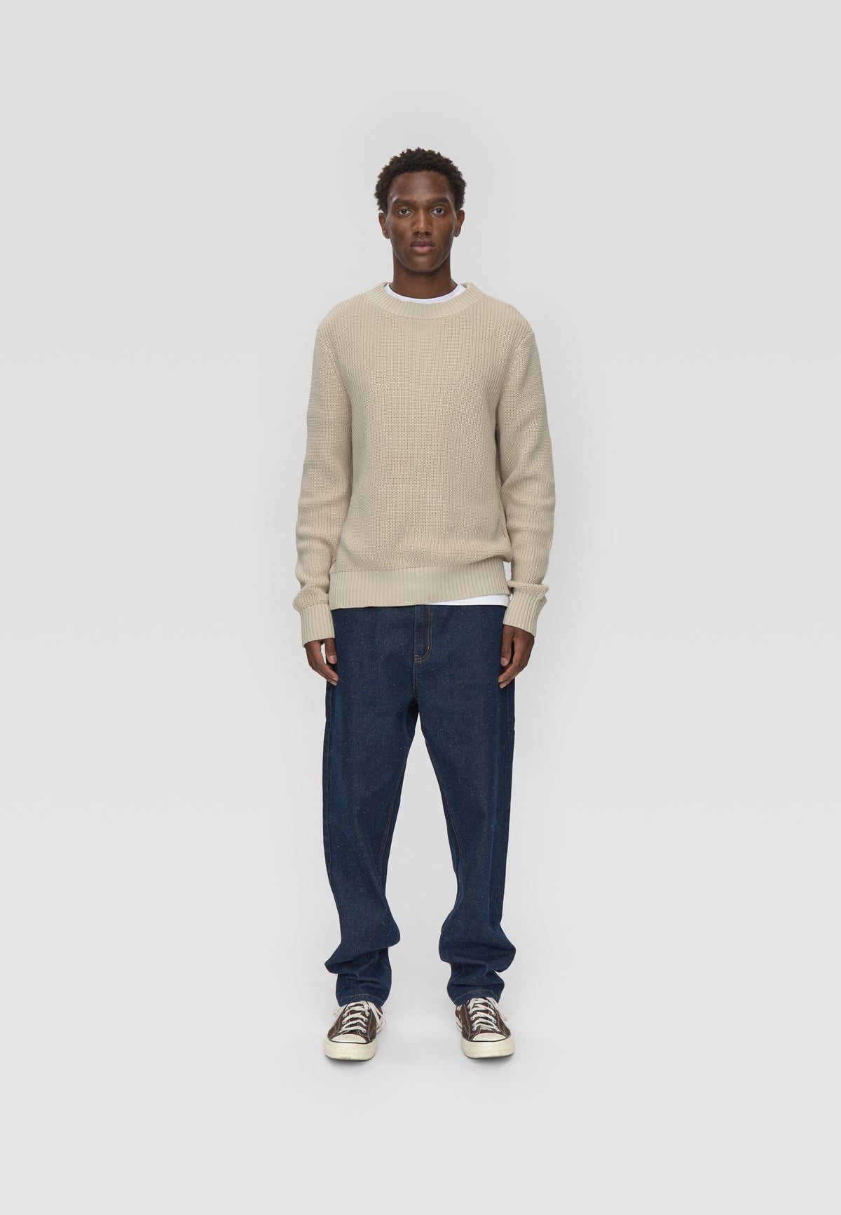 minimum male Rob basic knit sweater G006 GOTS Sweater 6305 Pelican