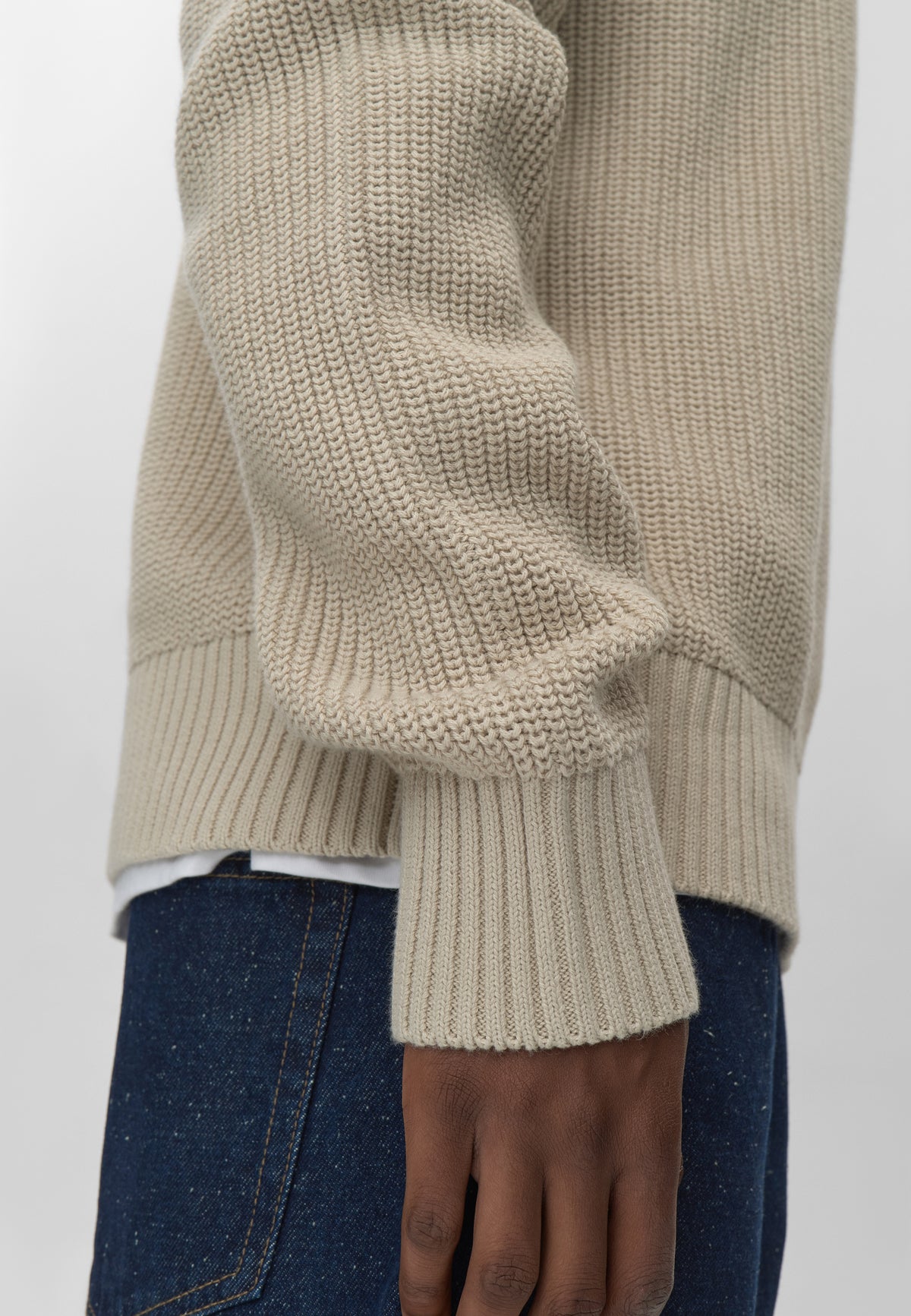 minimum male Rob basic knit sweater G006 GOTS Sweater 6305 Pelican