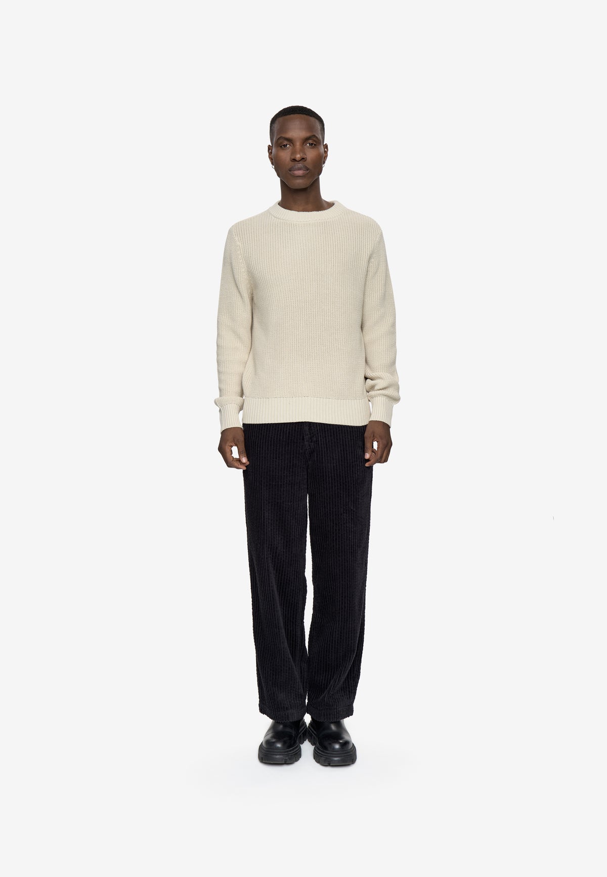 minimum male Rob basic knit sweater G006 GOTS Sweater 6305 Pelican