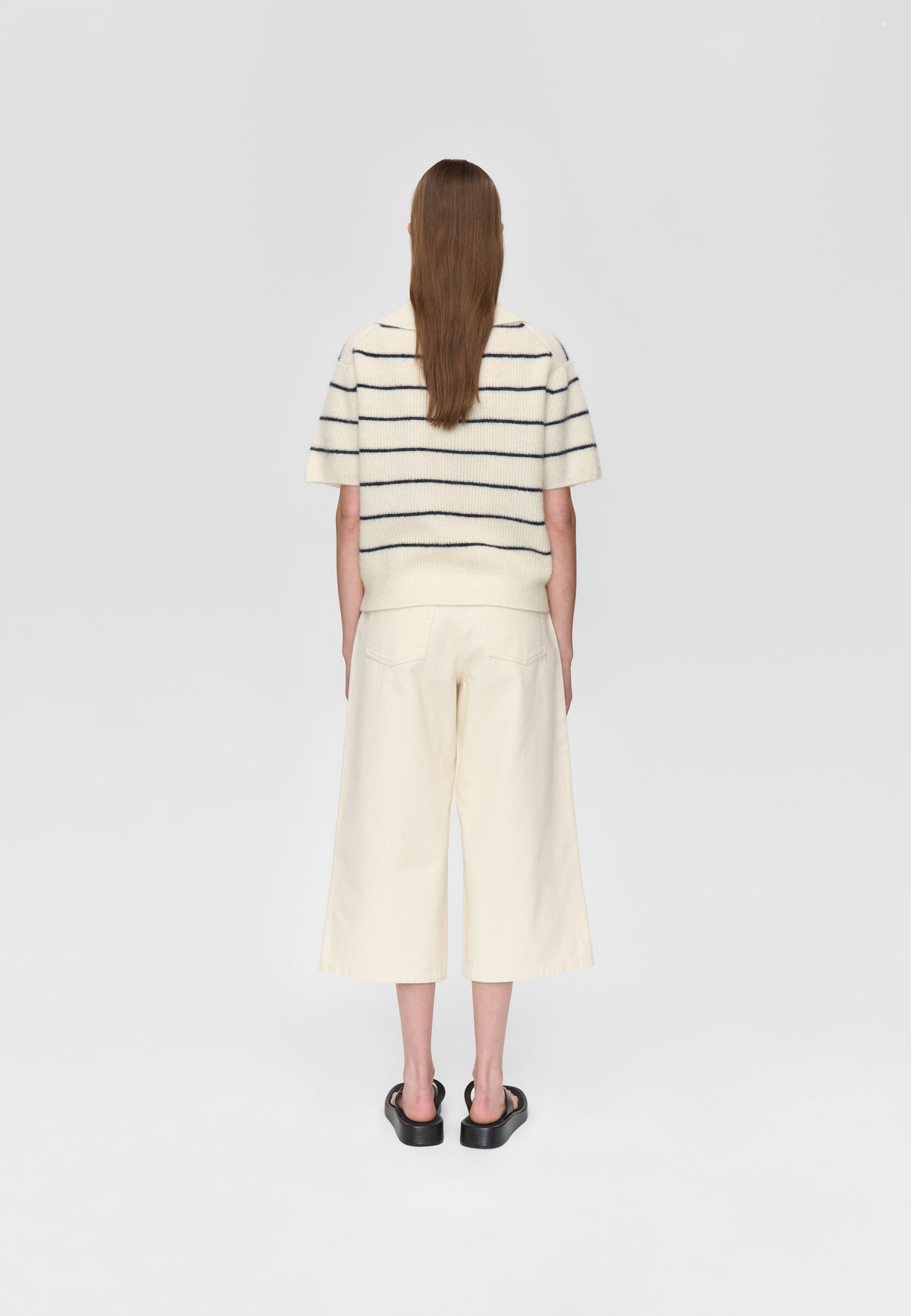 minimum female Ruth knit polo 4594 Jumper 0608 Coco Milk