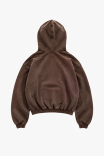 Solid Hoodie Brown