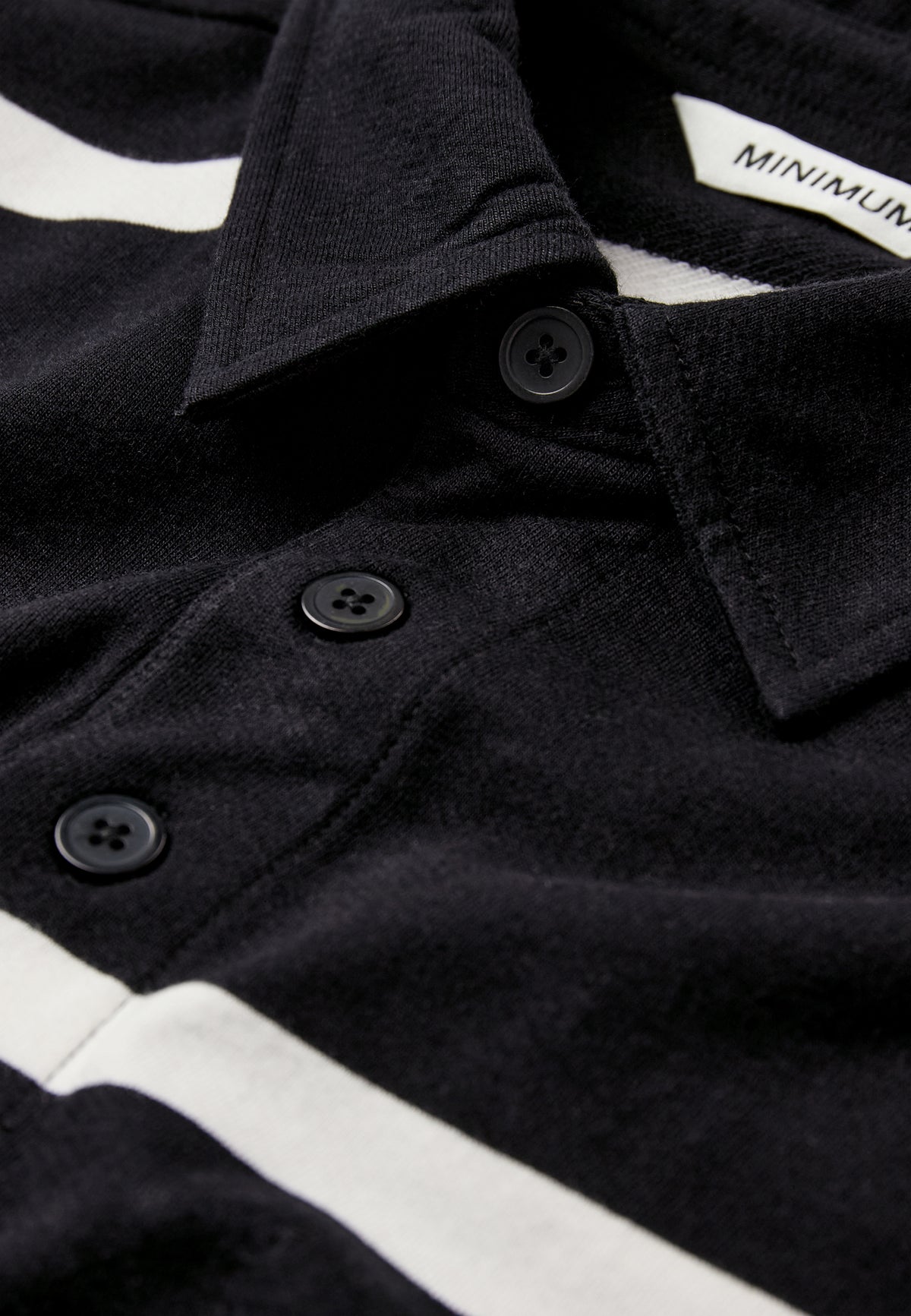 minimum male Tate rlx YD strp ls polo G4881 Polo 999 Black