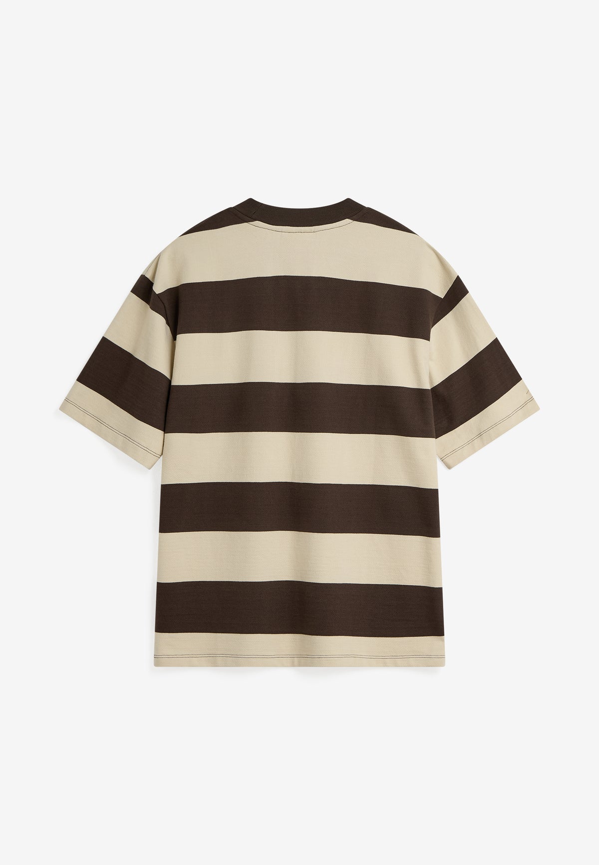 minimum male Terry rls YD strp ss tee 4607 Short Sleeved T-shirt 0812 Turkish Coffee