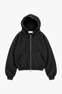 Beast Zip-Up Hoodie Ash